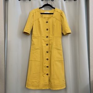 Downeast yellow denim dress Medium